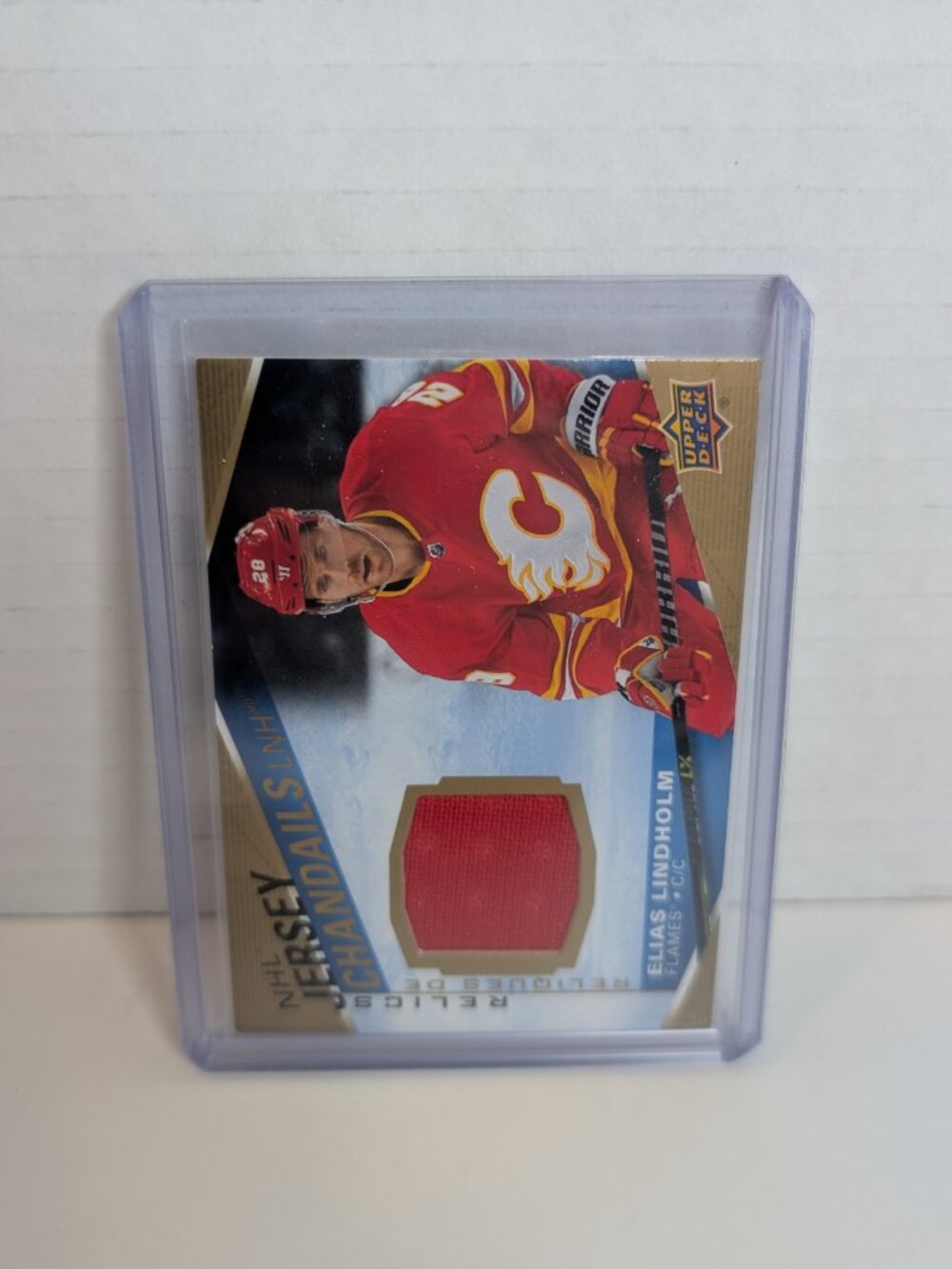 2023-2024 Tim Hortons Hockey Cards - Relic Card-  J-EL Elias Lindholm
